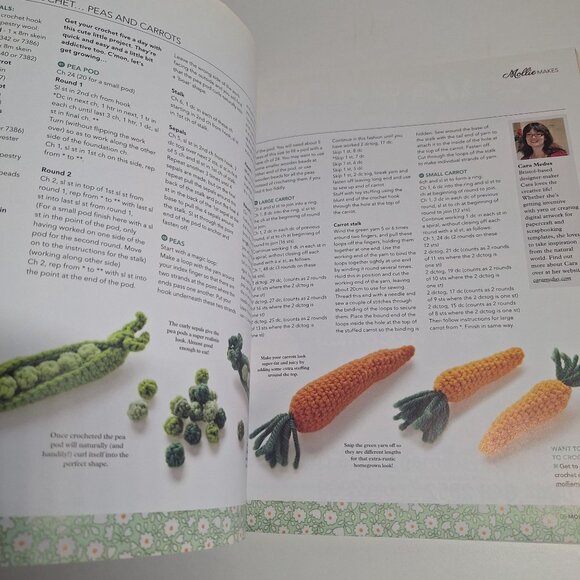 Mollie Makes UK Magazine Issue 5 2011 Crochet Vegetables Linen Kit Retro Craft - Picture 10 of 13